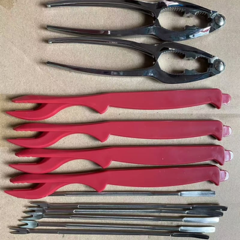 fenlei-13 Professional Crab Needle / Crab Claw Meat Extractor Tool - Stainless Steel - Image 1
